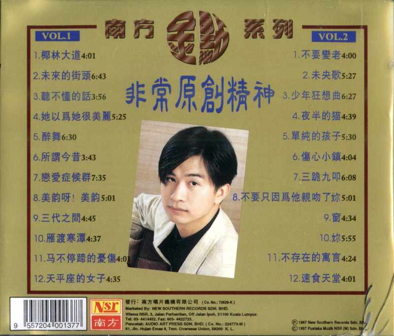 黄舒骏《非常原创精神》1997 专辑歌曲下载[无损FLAC][726MB]1DD猫音乐网