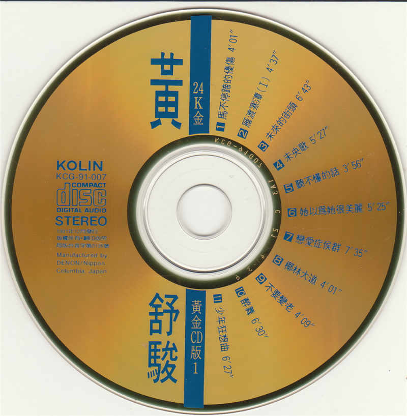 黄舒骏《失落的音乐信仰》1991 专辑歌曲下载[无损FLAC][293MB]-DD猫音乐网