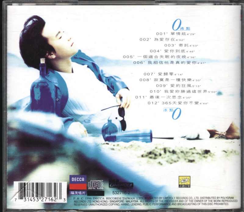 邰正宵《爱归零》1996 专辑歌曲下载[无损FLAC][344MB]-DD猫音乐网